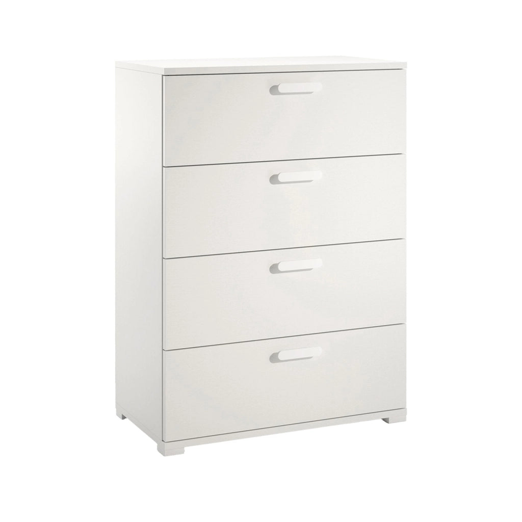Damascena, Cassettiera 4 Cassetti Made in Italy, 39.00x70.00x98.00h cm Bianco