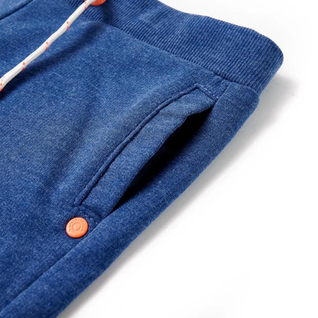 Pantaloncini per Bambini con Coulisse Blu Scuro MÃ©lange 140