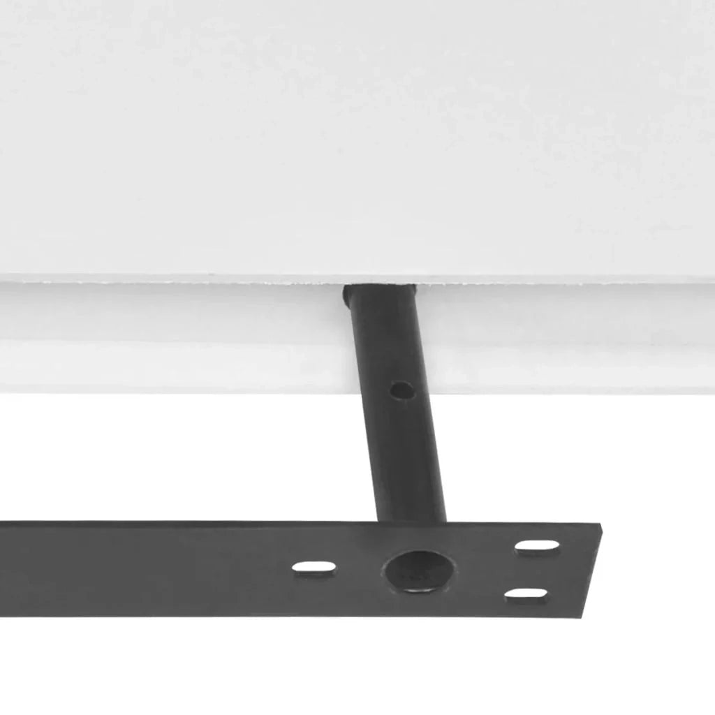 Scaffale da parete di design x2 in MDF bianco per DVD/libri 2702109/2