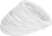 100 metri di filo di ferro bianco a forma rotonda - 055 mm / 002 pollici - galvanizzato - cavo di ricarica per giocattoli, archiviazione per giardinaggio, prodotti elettronici