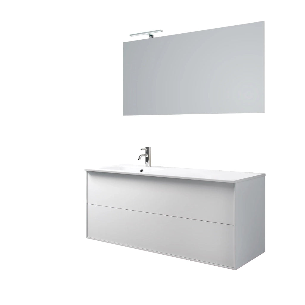 Mobile bagno composizione vasca SX 4 pezzi IGEA colore bianco opaco