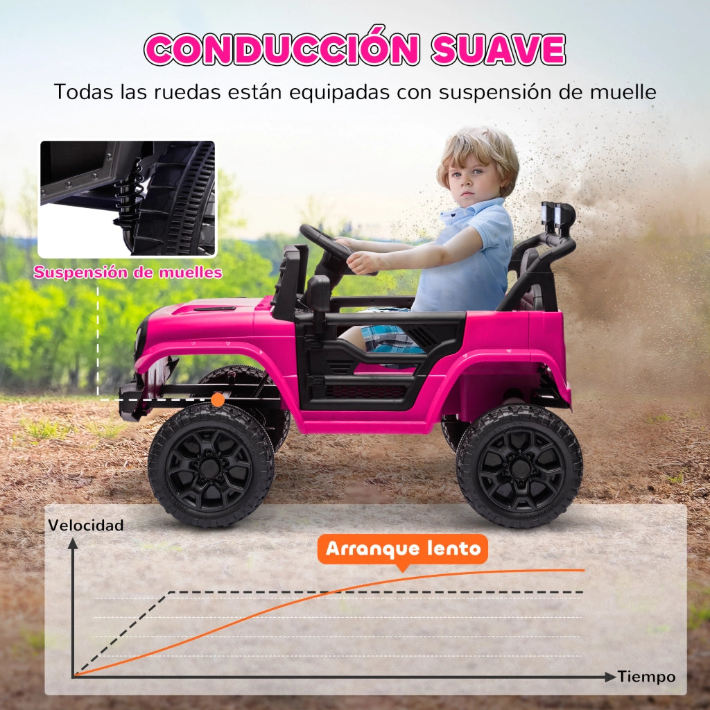 Auto Elettrica per Bambini con Telecomando ¨C Zephmum ¨C Rosa 12V