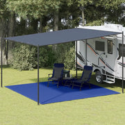 Tappeto da Tenda 400x400 cm Blu in HDPE 310731