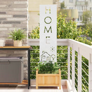 Schermo per privacy in giardino Traforo Bianco 32 x 140 cm 876267