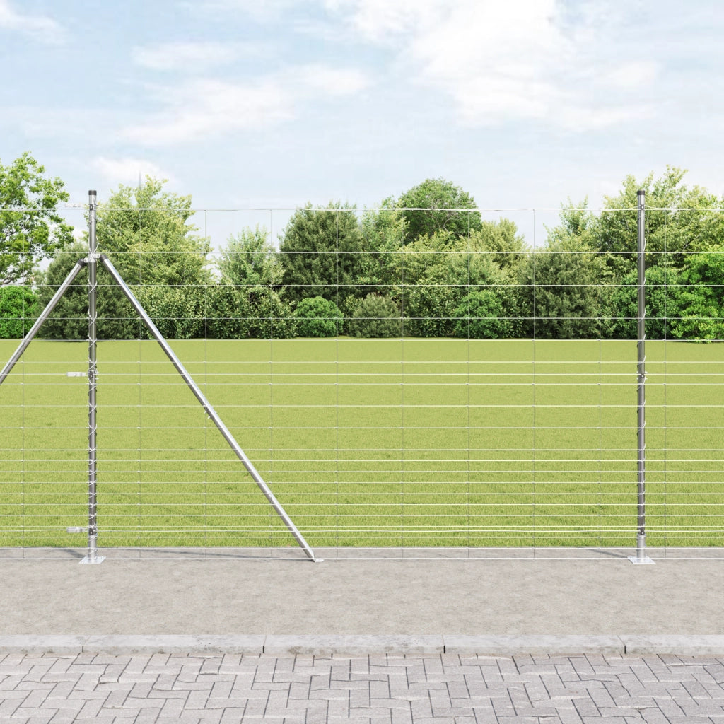 Recinzione per Campo  1.6x25 m Acciaio Zincato