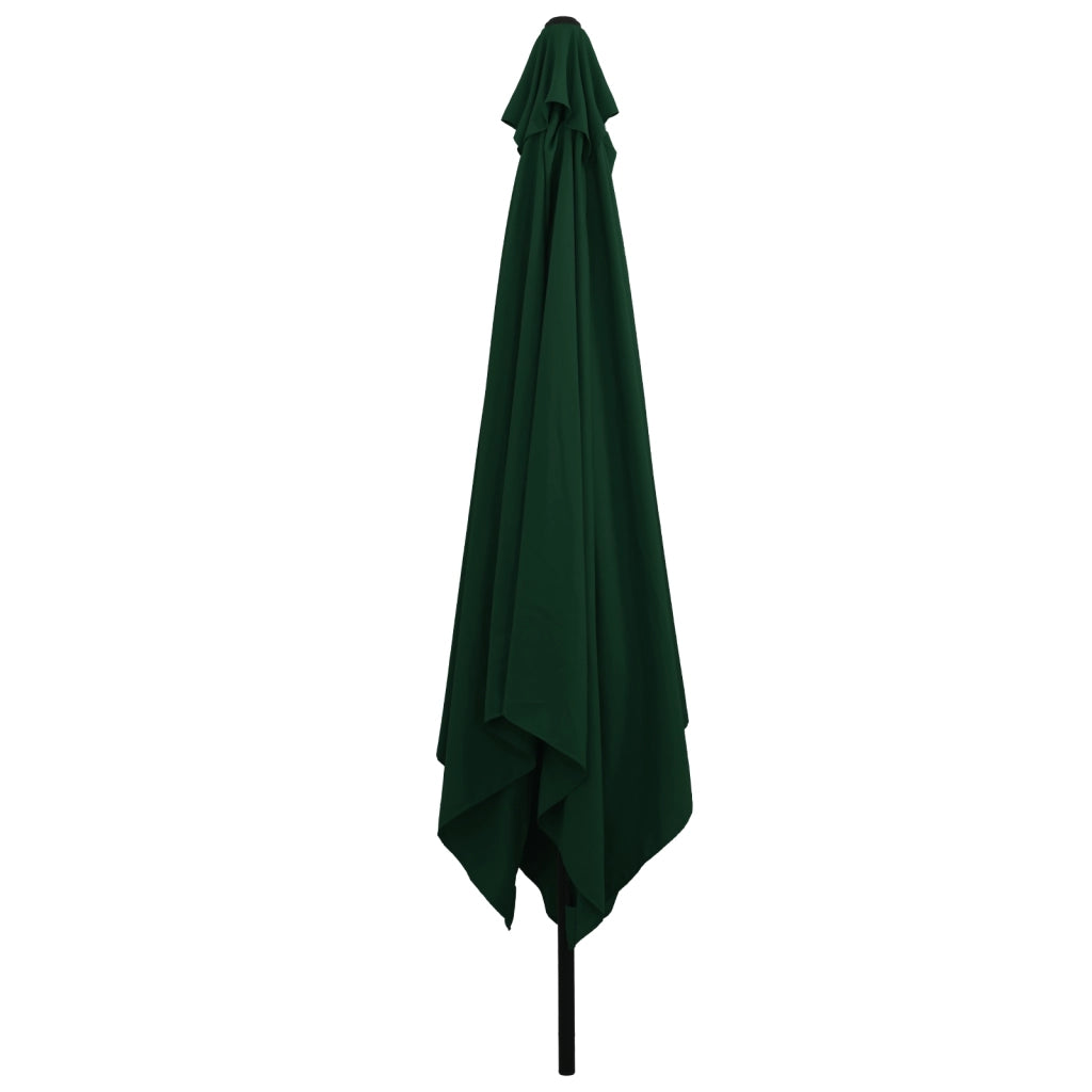 Ombrellone Quadrato da Giardino  295x245 cm Verde