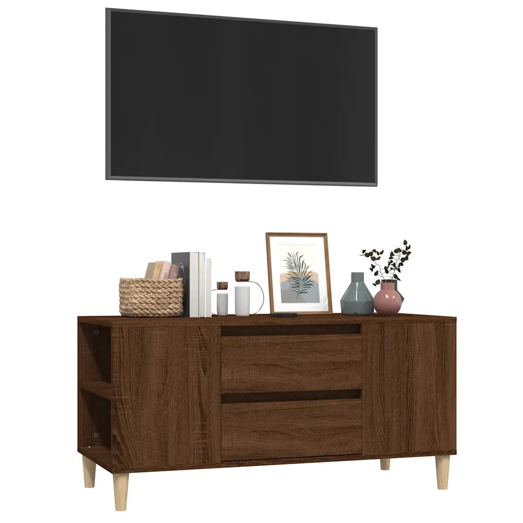 Mobile Porta TV Rovere Marrone 102x44,5x50 cm Legno Multistrato cod mxl 26868