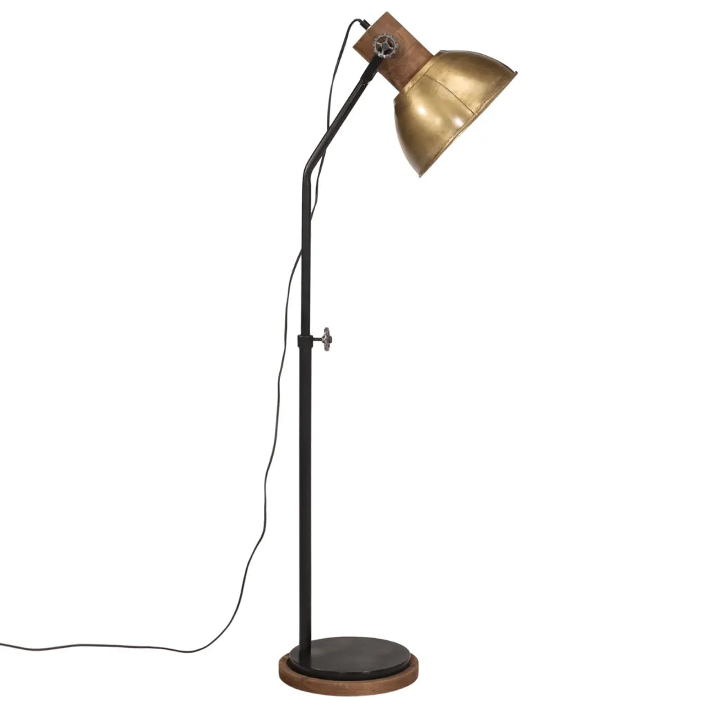 Lampada da Terra 25 W Ottone Anticato 30x30x100-150 cm E27 371957