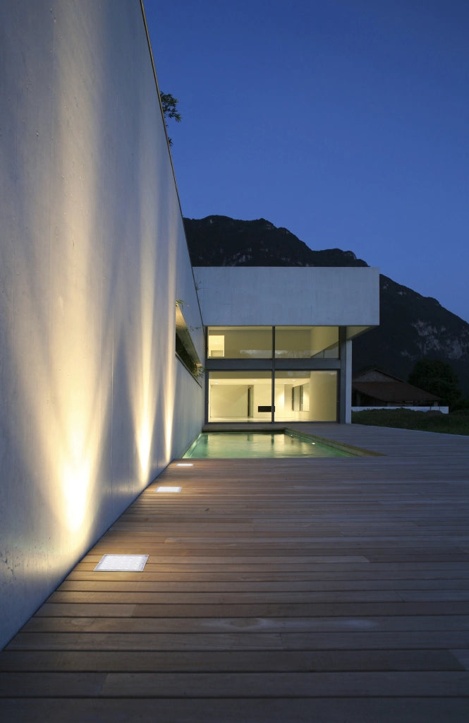 Faretto Calpestabile Contemporaneo Policarbonato Bianco Led 0,9W 7000K