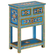 Credenza Turchese 55x30x76 cm in Legno Massello di Mangocod mxl 130252