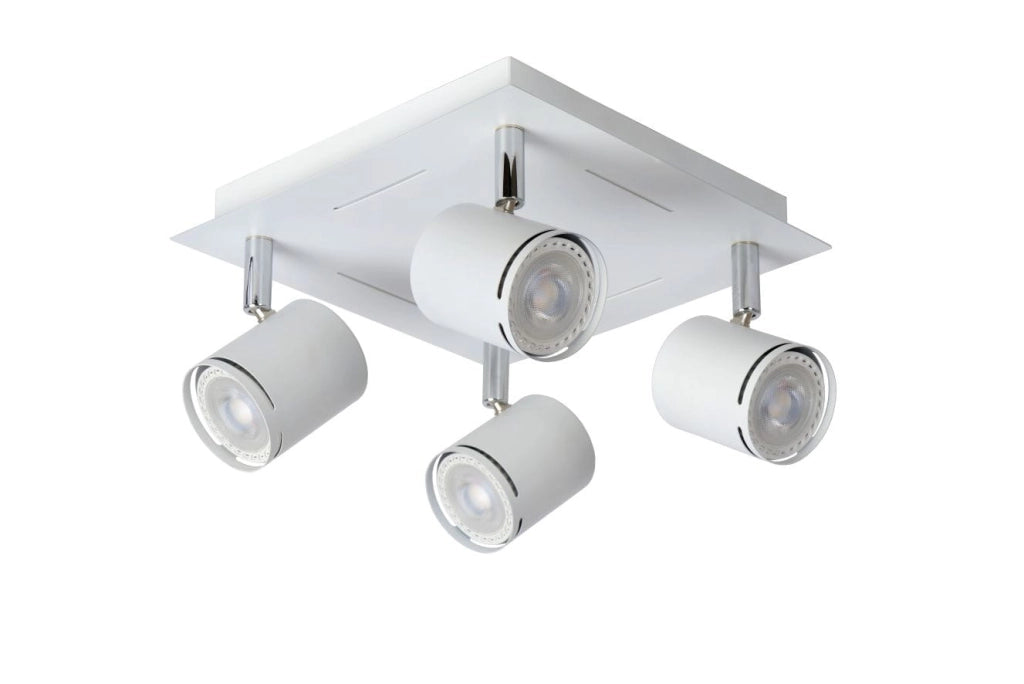 Plafoniera spot Lucide Rilou 4xGU10 4,5W 3000K bianca
