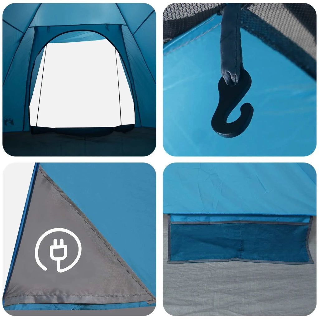 Tenda da campeggio con tetto Blu 2 persone Poliestere e Acciaio 42028643