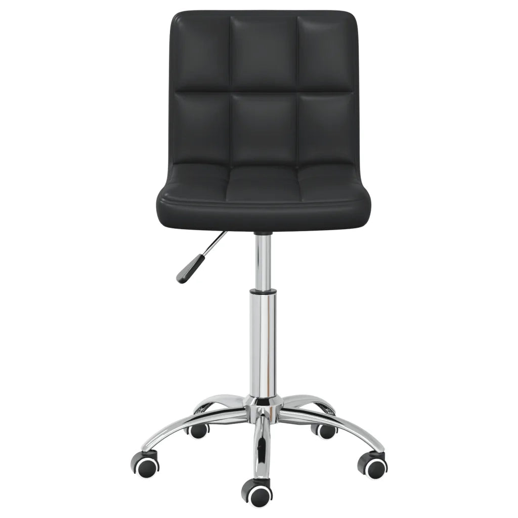 Sedia da Ufficio Girevole Nera in Similpelle 334334
