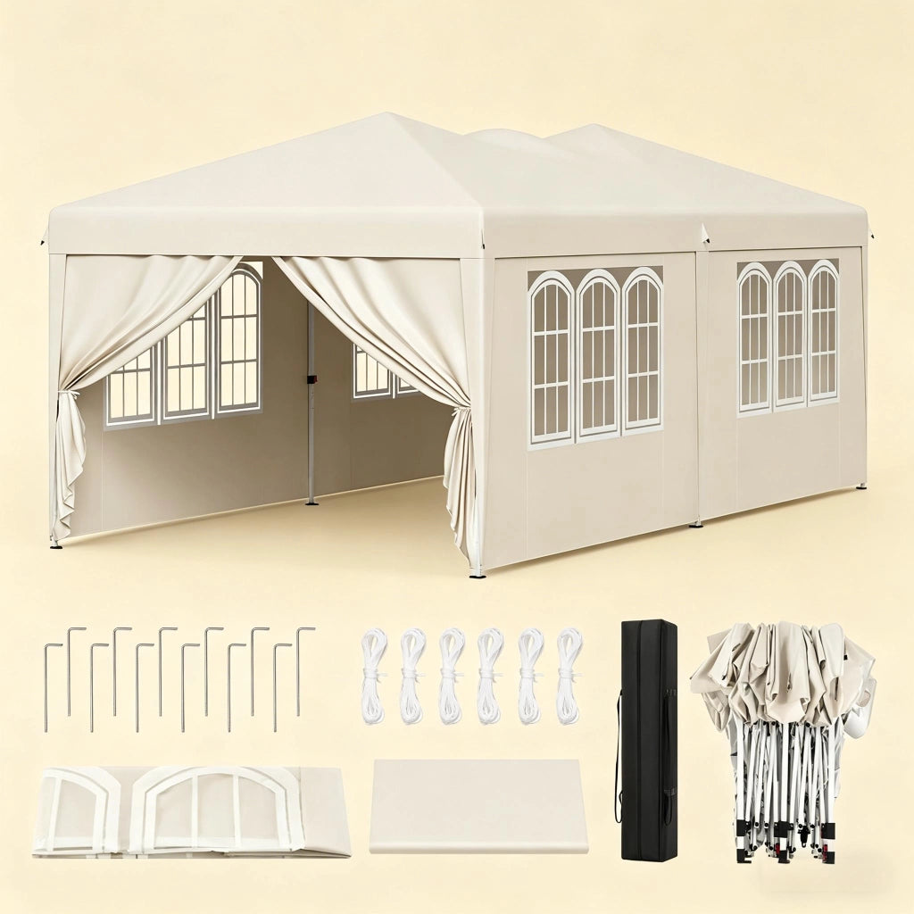 Spazioso gazebo tenda per feste rifugio per la privacy con borsa da trasporto (solo con gazebo)
