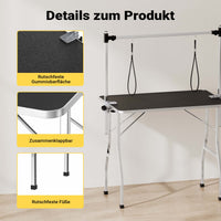 Tavolo da toelettatura doppio con 2 passanti per cane e gatto