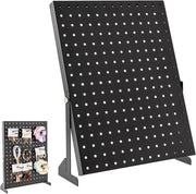 Pegboard Stand Nero | Organizzatore di Pegboard per Fornitori | Display Indipendenti con Ganci (Standard)