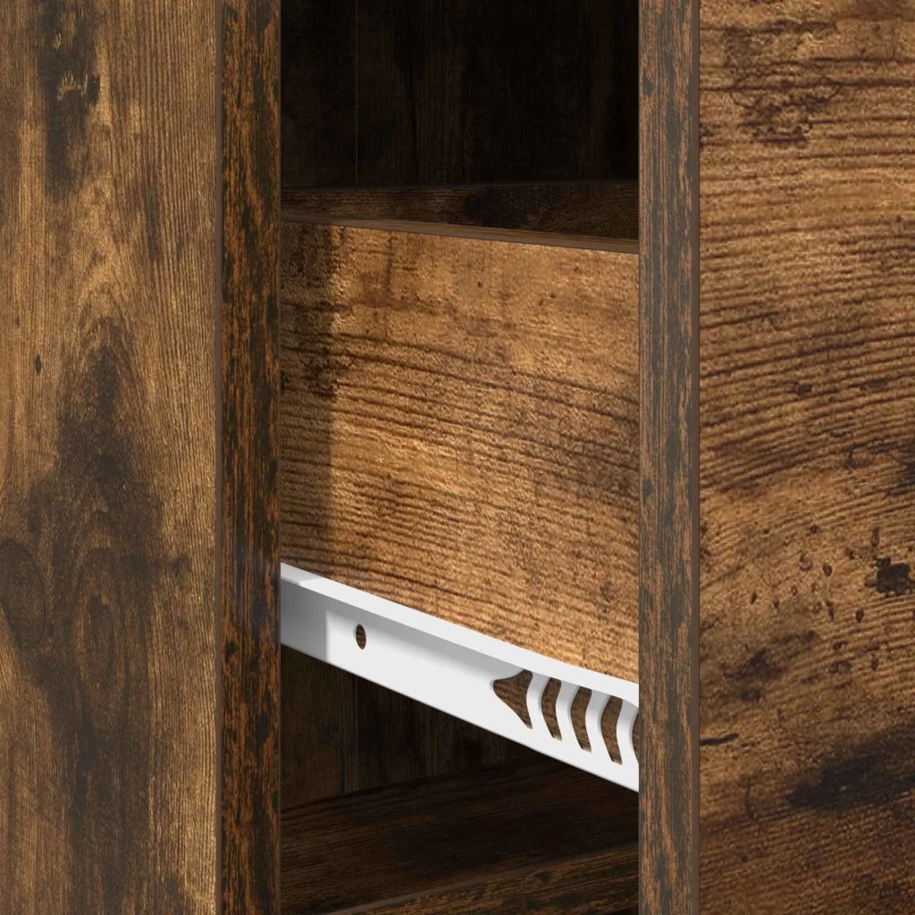 Credenza Rovere Fumo 75 x 33 x 80 cm Legno ingegnerizzato 8011103