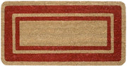 Zerbino Cocco Bordeaux Ingresso Porta 33x60 cm Elegante Robusto Antiscivolo Asciugapassi Esterno