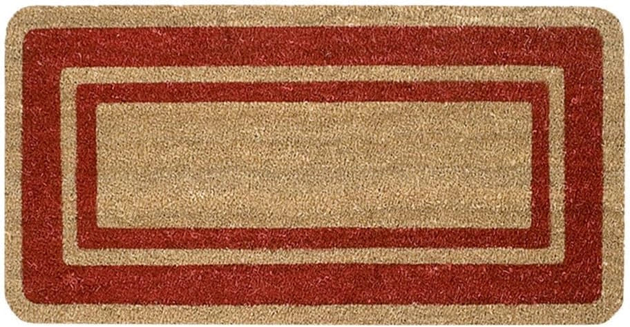 Zerbino Cocco Bordeaux Ingresso Porta 33x60 cm Elegante Robusto Antiscivolo Asciugapassi Esterno