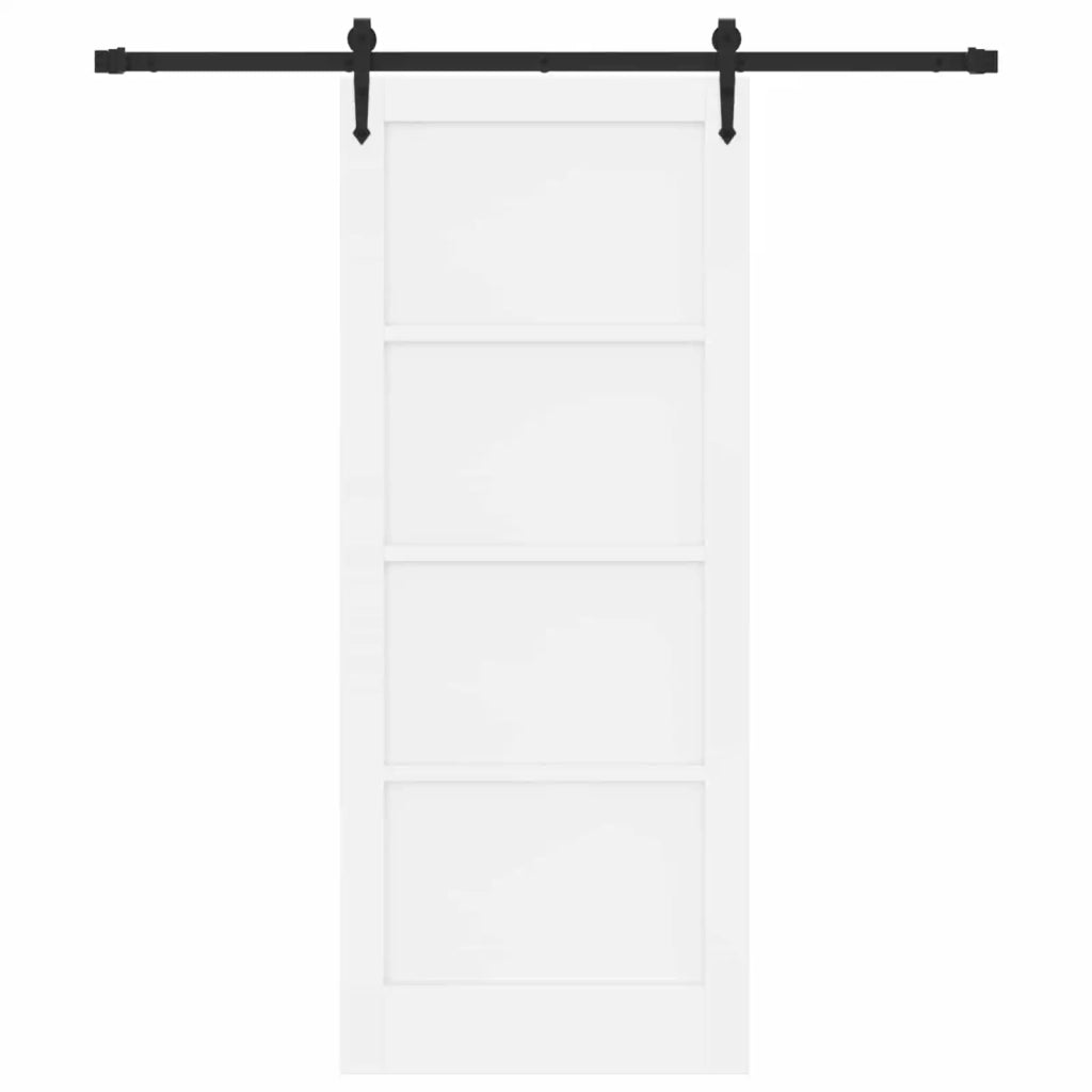 Porta scorrevole ORKDAL Bianco e Nero 83 x 202 cm