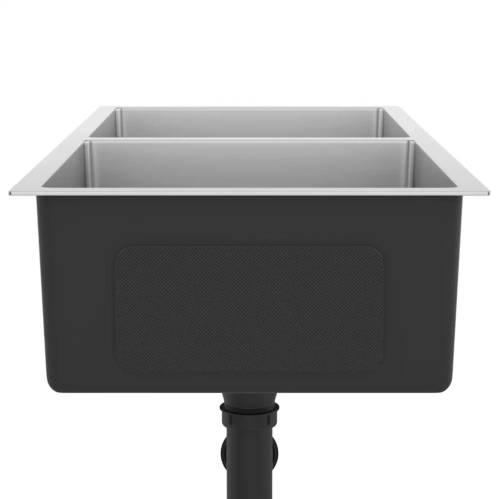Lavello da Cucina Lavorato a Mano in Acciaio Inox cod mxl 48624