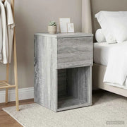 Armadietto per letto Grigio Sonoma 29 x 31,5 x 49 cm