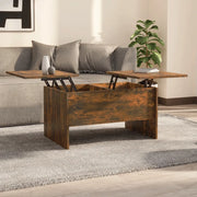 Tavolino da Salotto Rovere Fumo 80x50x42,5 cm Legno Multistrato 819293