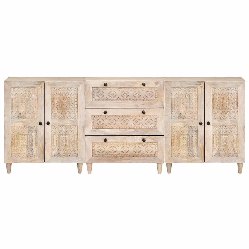 Credenza 3 pcs Bianco 180 x 33,5 x 75 cm 3310071