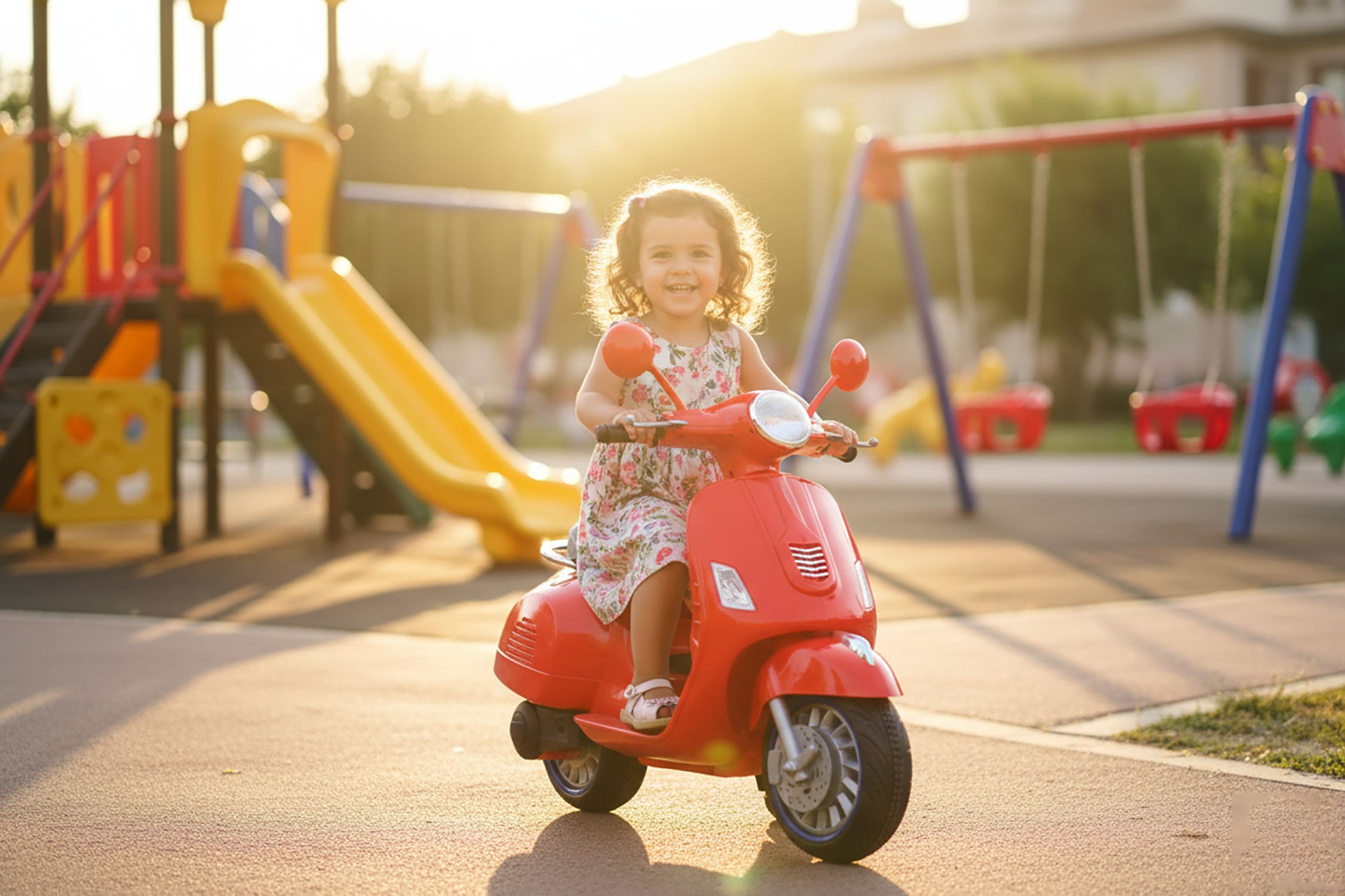 Scooter Elettrico per Bambini Happy 12V Rosso