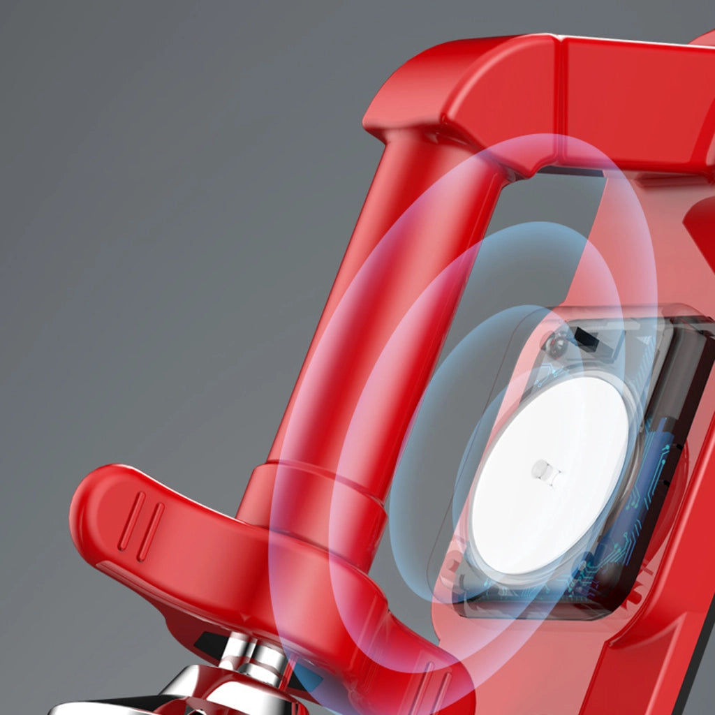 Blocco porta portatile con allarme 80 dB, rosso