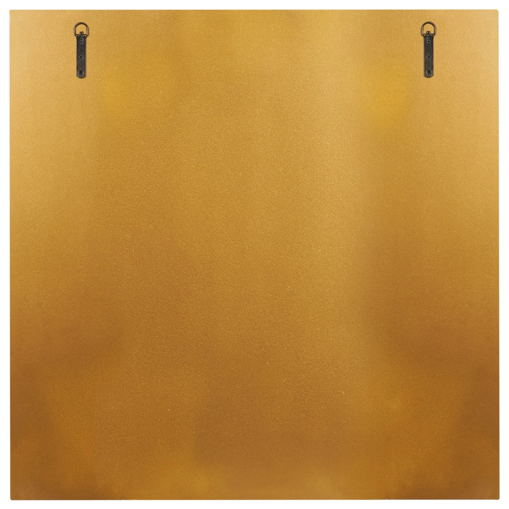 Specchio da parete Oro 80 x 80 cm Quadrato Specchio decorativo da parete Stile moderno Appeso Decor