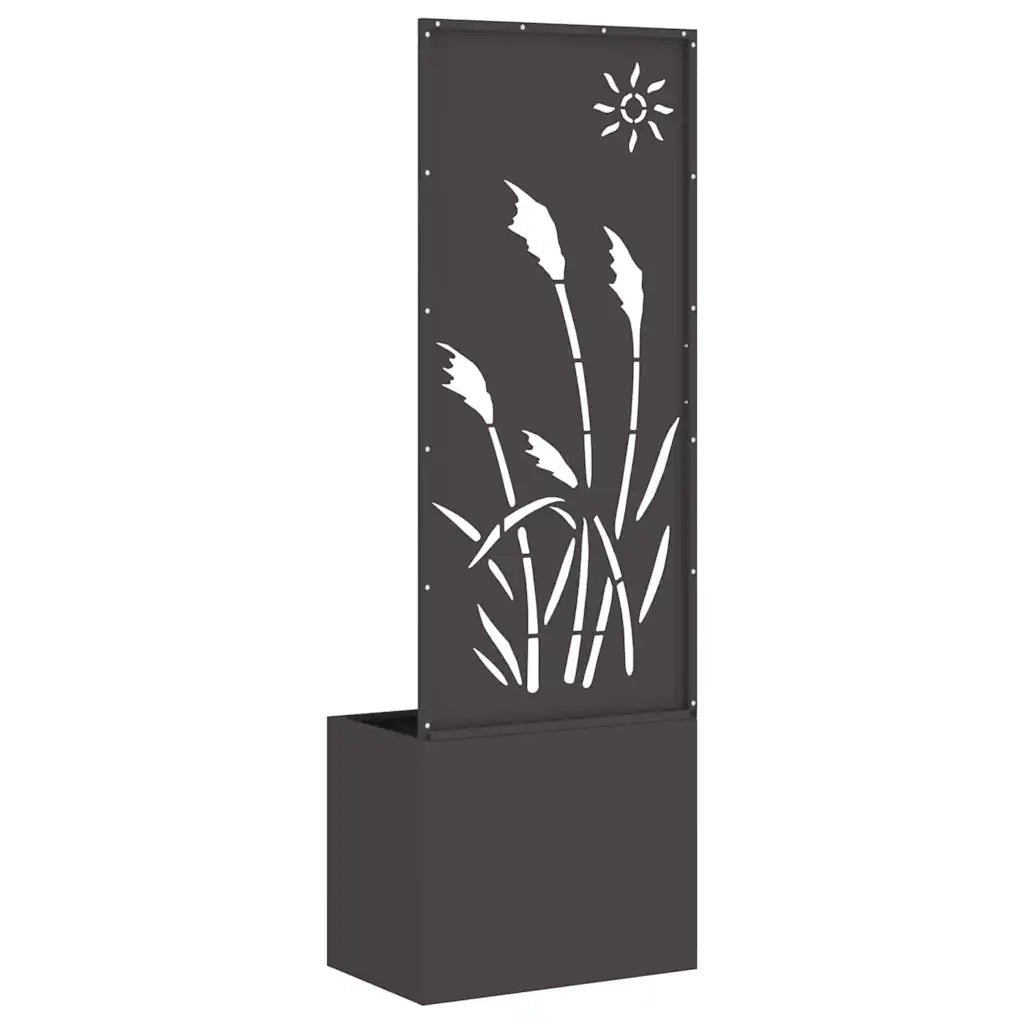 Schermo per privacy in giardino Traforo Nero 50 x 150 cm 876427