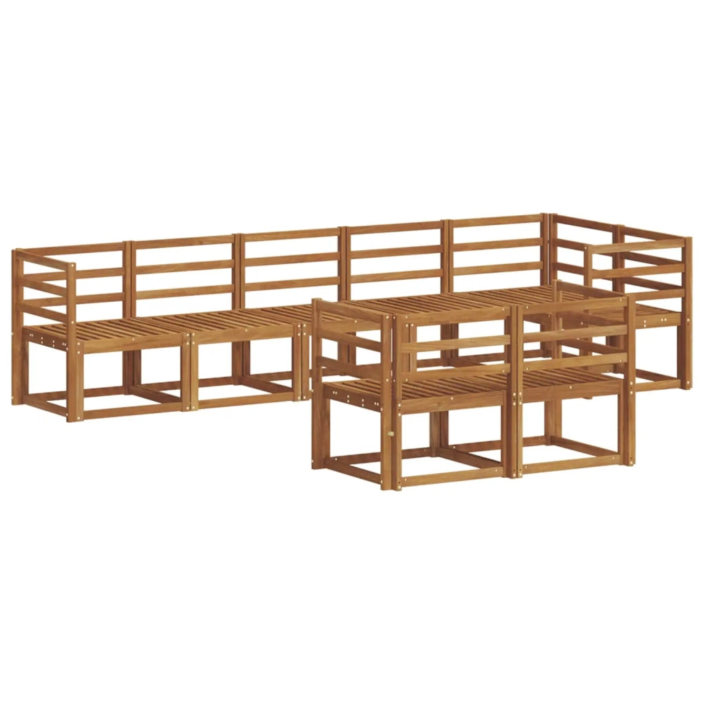 Set di divani da esterno 8 pcs Naturale
