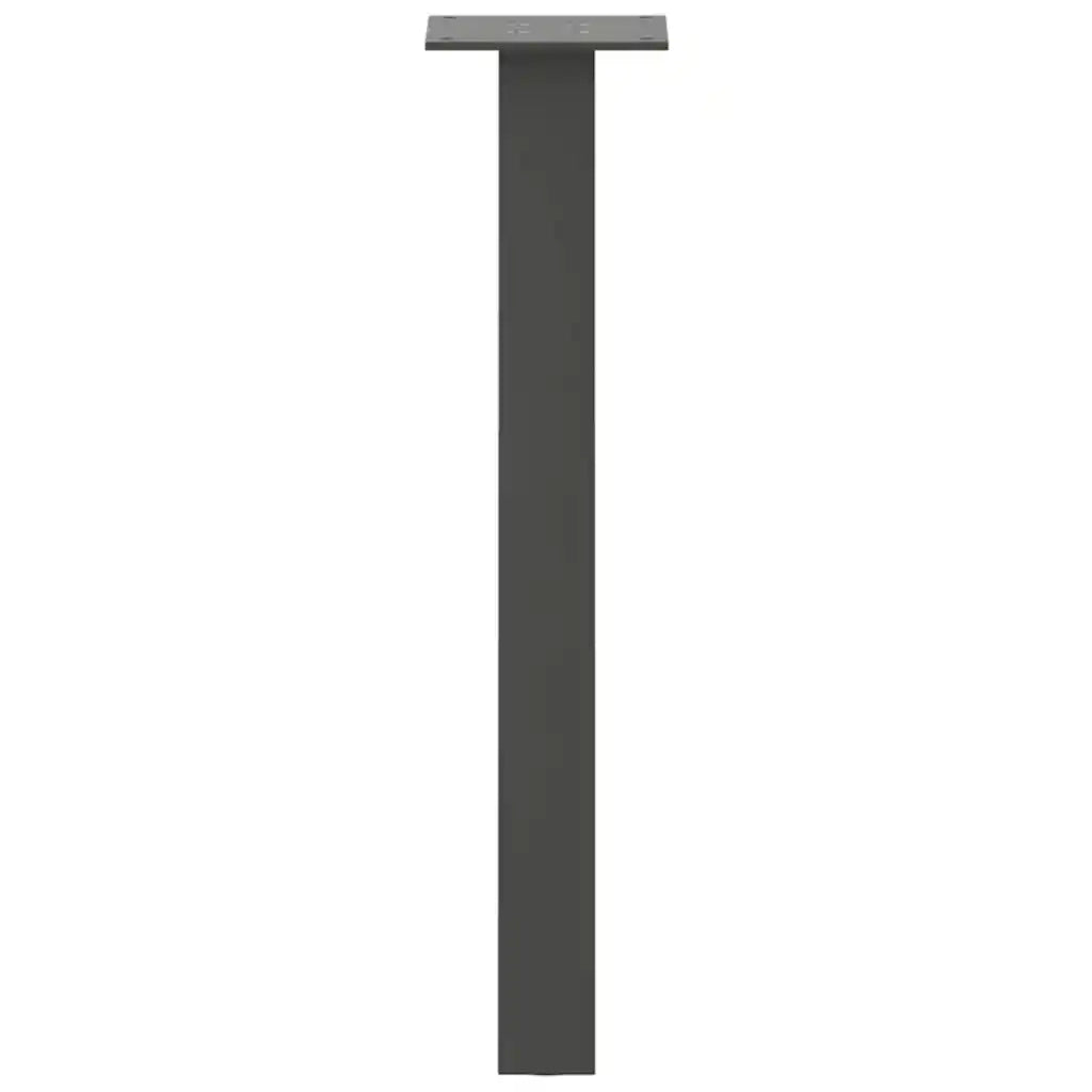 vidaXL Gambe per tavolino 4 pz Antracite 42 cm Acciaio
