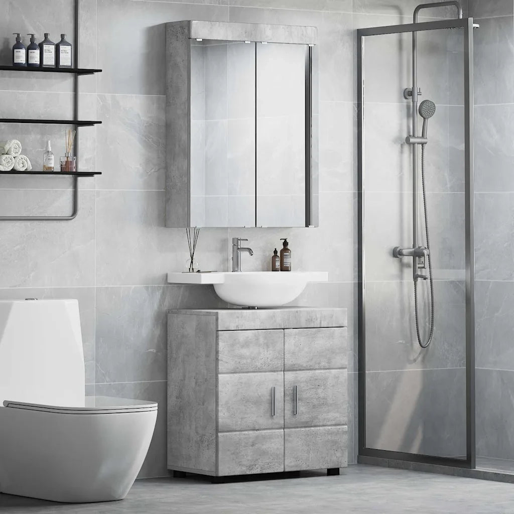 Set di mobili per il bagno TULUM 2 pcs Grigio cemento 3398017