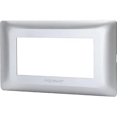 PLACCA COPRIFRUTTI ABM - ARGENTO POSTI 4 MM 140X85- 8 pezzi