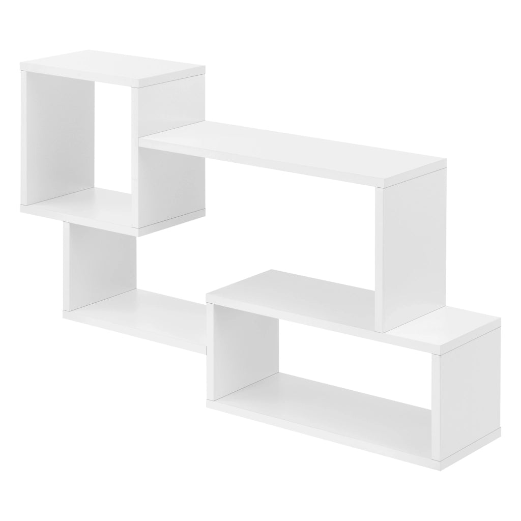 Mensola da Parete Kvinesdal con 3 Vani Portaoggetti 87x18x54 cm - Bianco [en.casa]