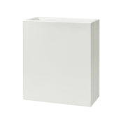 Vaso Rettangolare Indoor e Outdoor Schio Tower Maxi Chalk 78,5x39 cm in Plastica Bianco Gesso