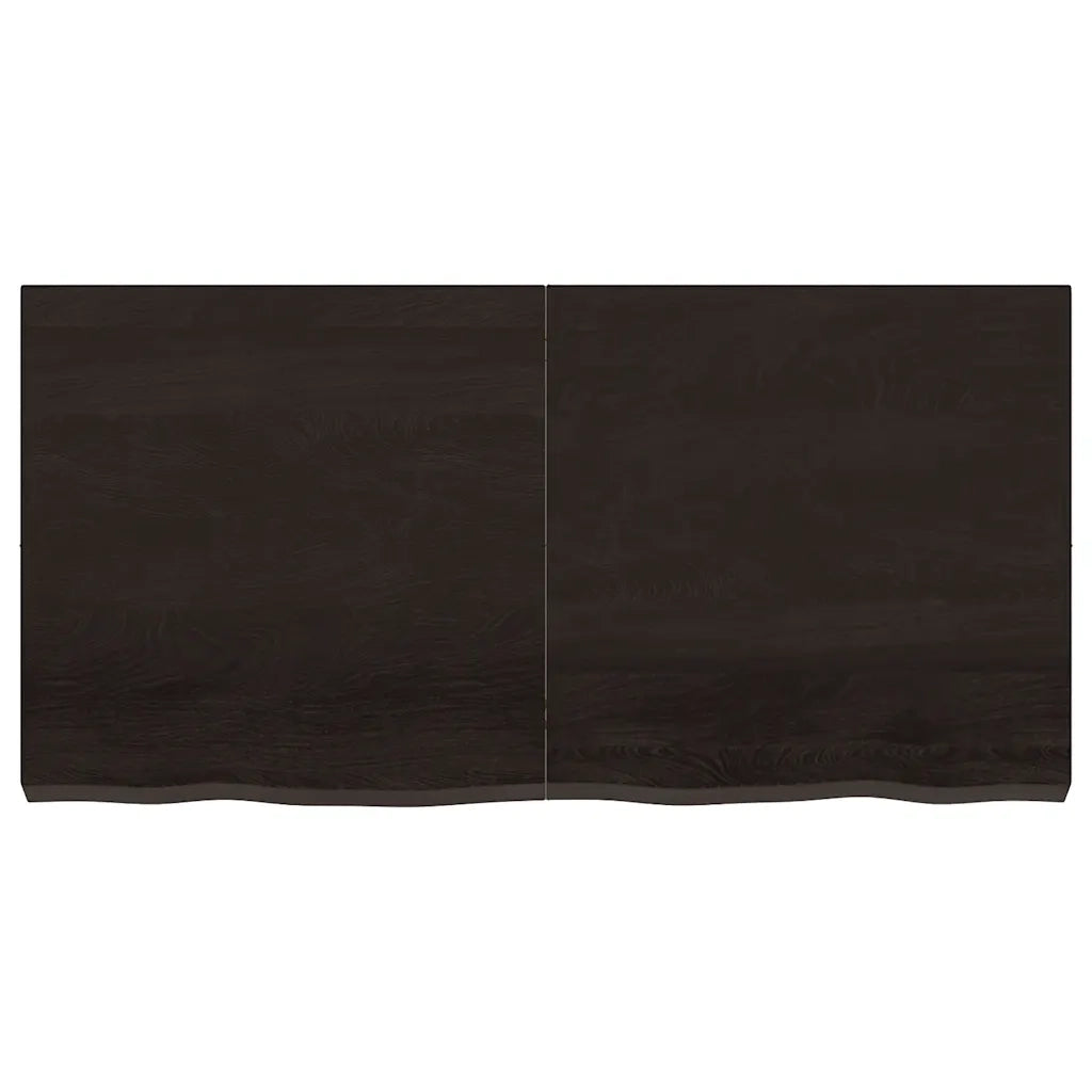 Piano Bagno Marrone Scuro 120x60x(2-6)cm Legno Trattato CFW8451950