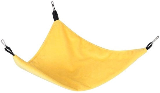Sostegno per Piccoli Animali Domestici - Sostegno per Cavia/Eekhoorn - Sostegno a Tre Angoli - Letto Comodo - Canapa Respirante - Dimensioni 40x19x1cm - Sostegno per Animali