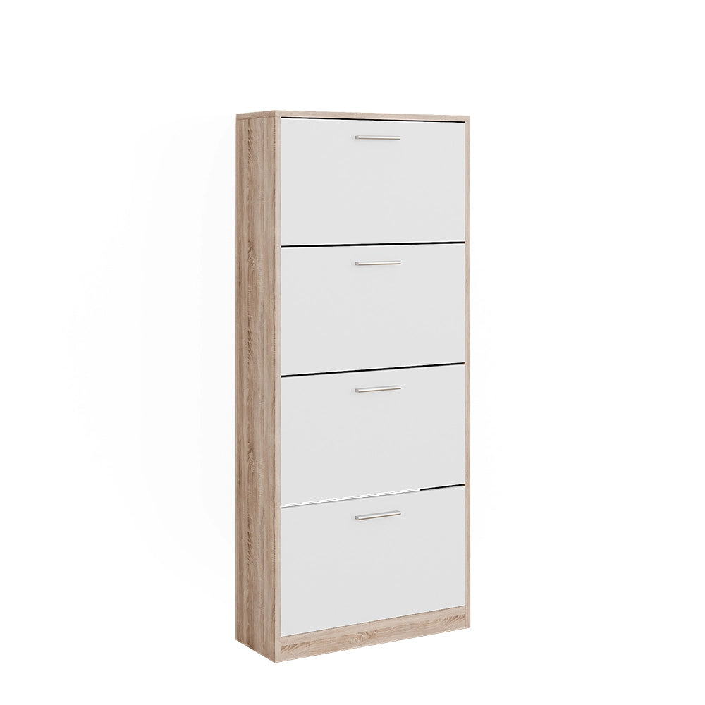 Vicco Scarpiera Sonoma/Bianco 59 x 137 cm con 4 scomparti