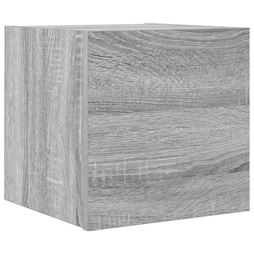 Armadietti TV Montati a Parete Grigio Sonoma 30,5x30x30 cm 815138