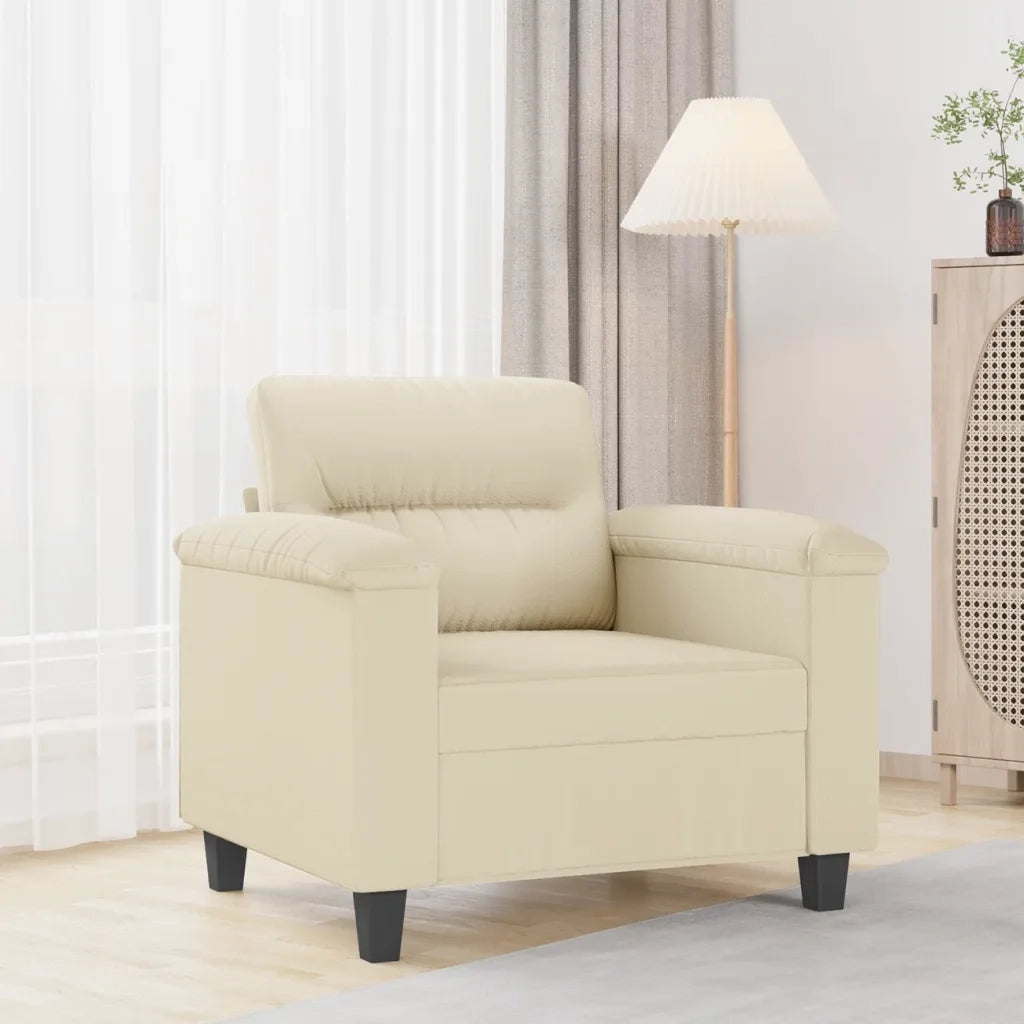 Poltrona | Sedia Relax Crema 60 cm in Similpelle