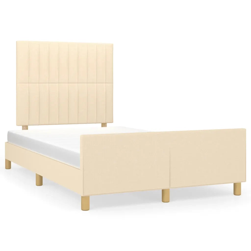 Giroletto senza Materasso Crema 120x190cm in Tessuto