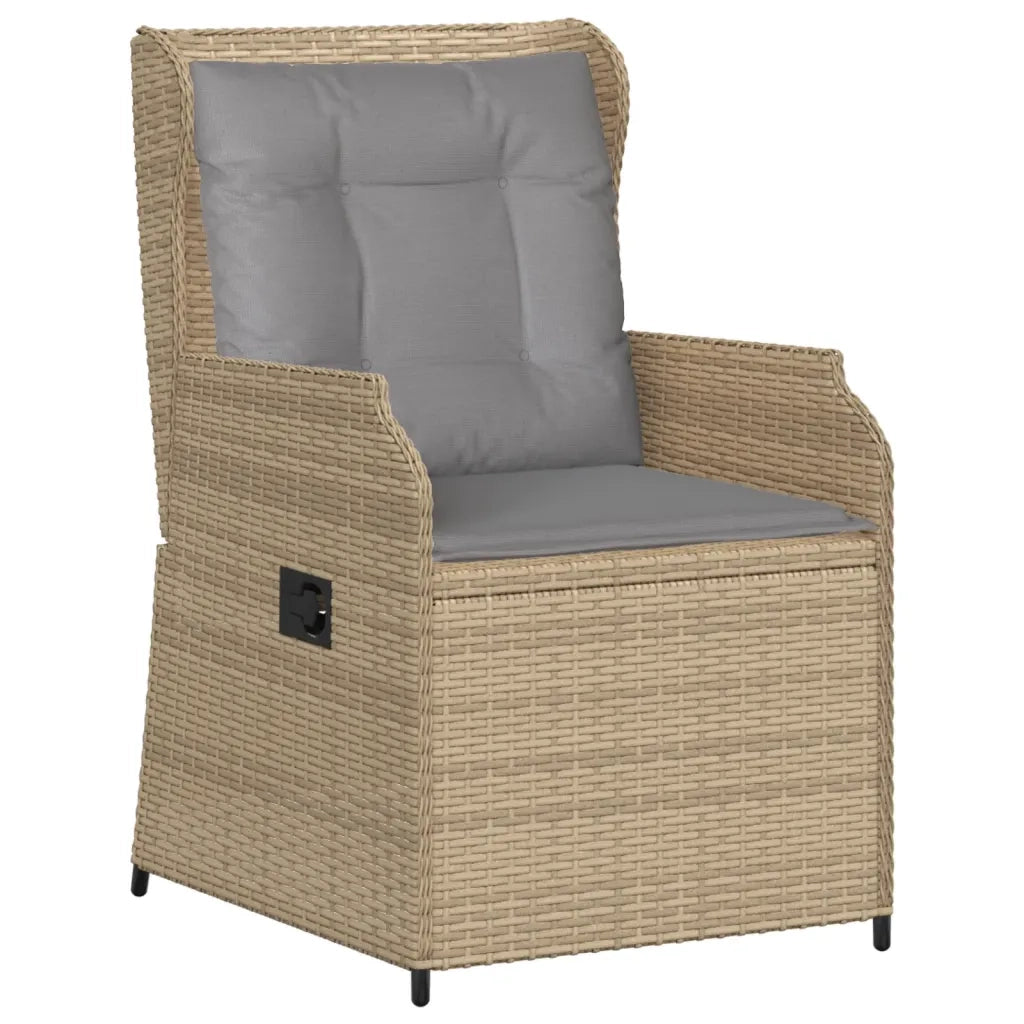 vidaXL Set Divani da Giardino 6 pz con Cuscini in Polyrattan Beige