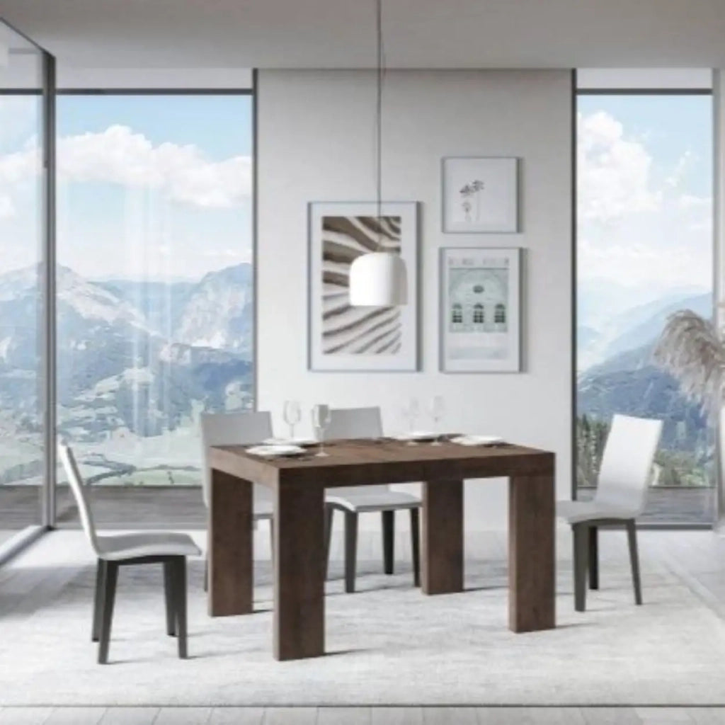 Tavolo allungabile 130/390x90 cm Roxell Premium colore noce