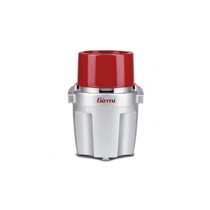 Girmi TR20 Tritatutto Lame in Titanio 500W 250 ml Lavabile in Lavastoviglie colore Rosso Argento