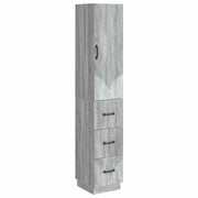 Set di armadi 2 pcs Sonoma grigio 33 x 34,5 x 87 cm