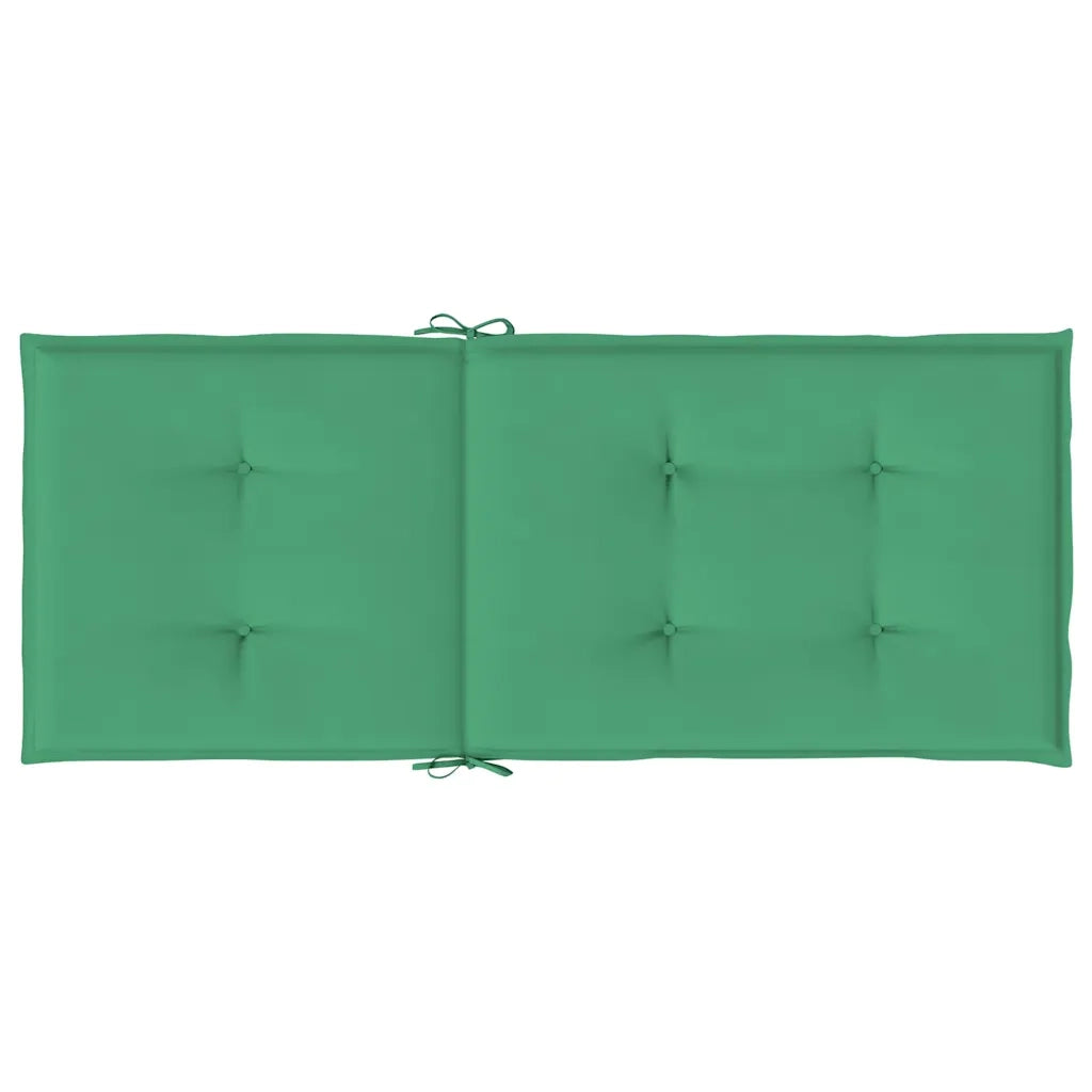 Cuscini per Sedie 6 pz Verdi 120x50x3 cm in Tessuto 314109