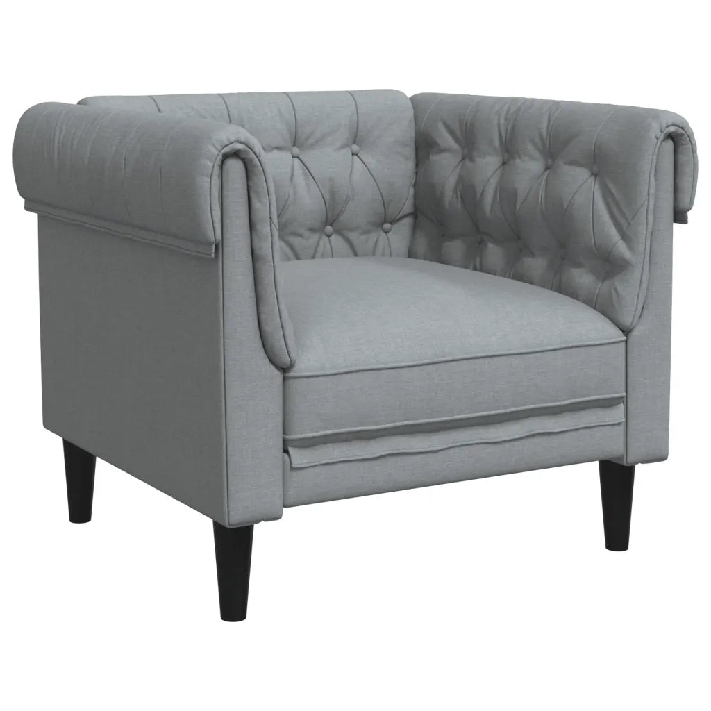 Set di Divani 3 pz Grigio Chiaro in Tessuto 3209191